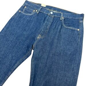 Levi's 501 Original‎ Fit Jeans Mens 36x36 Dark Blue Indigo Denim Button Fly NWT